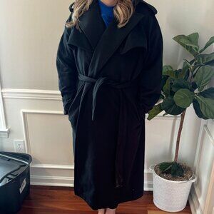 SKIMS Boyfriend Fleece Trench – Onyx – Size Large – BNWT